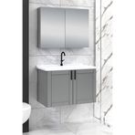 Fly Mobilya %100 Mdf 80 cm Riva Banyo Dolabı