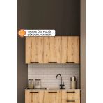Fly Mobilya 120 Cm Sila Evyeli Mini Mutfak Ust Dolabi