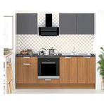 Fly Mobilya 220 Cm Teak Ank Mutfak Teak/antrasit