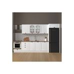Fly Mobilya 350 Cm %100 Mdf Greena White Mutfak Dolabı Beyaz