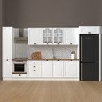 Fly Mobilya 390 Cm %100 Mdf Greena White Mutfak Dolabı