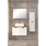 Fly Mobilya 80 cm Aren Banyo Dolabı + 30 cm Aren Boy Dolabı
