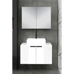 Fly Mobilya Chester Banyo Dolabı 80 cm Beyaz