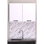 Fly Mobilya Eylül Mutfak Üst Modül Beyaz Suntalam 80 cm Modern Tasarım ve Fonksiyonel