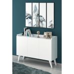 Fly Mutfak Ariane White Çok Amaçlı Dolap 83 cm Yükseklik 121 cm Genişlik 37 cm Derinlik ile Fonksiyonel Kullanım