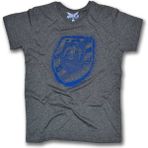 Fly Tshirt Hava Kuvvetleri Logo Erkek Kısa Kollu T-Shirt - Gri - XXL