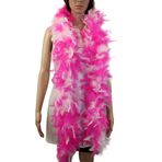 Flydreamfeathers 60 Gram, 2 metre Uzunluğunda Chandelle Feather Boa Parti, Düğün, Cadılar Bayramı Kostümü, Noel Ağacı, Dekorasyon için Harika, Şeker Pembe Karışım Beyaz, 60 gram, 2 yard-long
