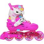 Flying Eagle S5 Pro Buzz Pink Çocuk Inline Paten 4 Tekerlekli Yüksek Destekli Konforlu Kullanım - Pembe - 33 - 37
