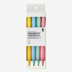 Flying Tiger Copenhagen 4'lü İnce Pastel Fosforlu Kalem Seti