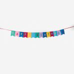 Flying Tiger Copenhagen "Happy Birthday" Yazılı Renkli Keçe Süs