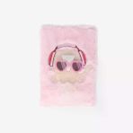 Flying Tiger Copenhagen Kedi Desenli Pembe Peluş A5 Defter