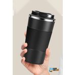 FLYONLOOK Çift Katmanlı Paslanmaz 304 Çelik Sızdırmaz Termos Bardak 500 ml Kupa Araç Kahve Çay Termos ,Mug