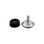 Flyshop 4 Set M8 Dişli Ayarlanabilir Yükseklik 18 mm ila 28 mm, Mobilya Düzleştirici Masa Sandalyesi Düzleştirme Ayak Boru Ek Kitleri, Yuvarlak, 32 mm Çap