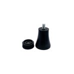 Flyshop 4 Set M8 Dişli Mobilya Kaymaz Kauçuk Ayaklar Masa Sandalye Ayakları Plastik Boru Ek Kitleri, Yuvarlak, 50 mm Çap