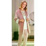 FLZ 31-416 Sabahlıklı Kadife Pijama Takımı 3 Lü Pudra