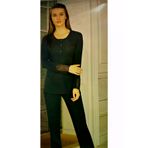 FLZ TYC00300993682 Klasik Dantel Detaylı Kışlık Pijama Takımı Lacivert