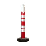 FM Trafik 12404DBR 110 mm Dubalı Uyarı Dikmesi