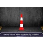 FM Trafik 500 mm Kauçuk Tabanlı Trafik Ve Reklam Konisi