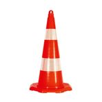 FM Trafik 70 cm Çift Reflektifli Pvc Koni