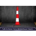 FM Trafik 900 mm Kauçuk Tabanlı Trafik Ve Reklam Konisi