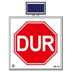 FM Trafik Solar Ledli 100X100 cm Dur Yol Bakım Levhası