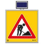 FM Trafik Solar Ledli 100X100 cm Yolda Çalişma Var Yol Bakım Levhası