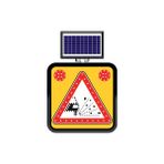FM Trafik Solar Ledli 60X60 cm Gevşek Zemin Yol Bakım Levhası