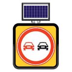 FM Trafik Solar Ledli 60X60 cm Sollama Yasak Yol Bakım Levhası