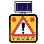 FM Trafik Solar Ledli 60X60 cm Yavaş Yol Bakım Levhası
