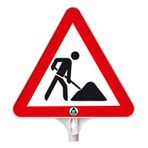 FM Trafik Yolda Çalışma Var Üçgen Uyarı Levhası