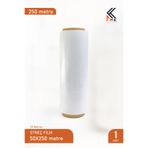 FMK Ambalaj 23 Mikron Streç Film 50cm x 250 Metre Şeffaf Paketleme Rulosu (1 Adet)
