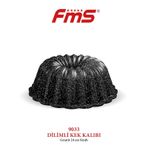 Fms Döküm Dilimli Kek Kalıbı Siyah