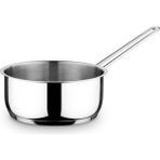 Fms Düz Tava 18 x 10 cm Çelik Malzeme İndüksiyon Uyumlu Inox Renkli Tek Saplı Sütlük