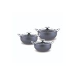 Fms FMS GM5004 Granit Mercan 3lü Güveç Set Gri