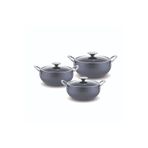 Fms Gm5004 Granit Mercan 3Lü Güveç Set Gri