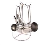 Fms Piramit Cezve Takımı Silver 4 Lü Set