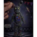 Fnaf Five Nights at Freddy's Springtrap 2 Fnaf Eklemli Oyuncak William Afton Silüeti (Gri Yeşil)