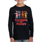 Fnaf Game Tshirt Oyun Tişört Siyah Unisex (Siyah, 12-13 Yaş)