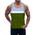 FNKDOR cjie3k14 Sıfır Kol Ordu yeşili Erkek T-shirt