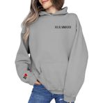 FNKDOR Trend Gri Uzun Kollu Sevgililer Günü Kapüşonlu Kadın Sweatshirt
