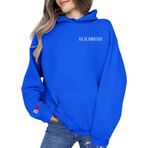 FNKDOR Trend Mavi Uzun Kollu Sevgililer Günü Kapüşonlu Kadın Sweatshirt