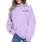 FNKDOR Trend Mor Uzun Kollu Sevgililer Günü Kapüşonlu Kadın Sweatshirt