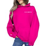 FNKDOR Trend Sıcak Gül Rengi Uzun Kollu Sevgililer Günü Kapüşonlu Kadın Sweatshirt