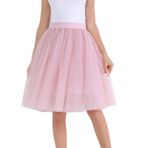 FNKDOR Tutu Kadın Genç Kız Tül Etek Cosplay Karnaval Parti Kostümü Kabarık Tütü Etek Bale Etek Dans Elbisesi 1 7 2 1, Altın, M