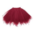 FNKDOR Tutu Kadın Genç Kız Tül Etek Cosplay Karnaval Parti Kostümü Kabarık Tütü Etek Bale Etek Dans Elbisesi 6 2 6 5, B, Tek Beden