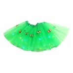 FNKDOR Tutu Kadın Genç Kız Tül Etek Cosplay Karnaval Parti Kostümü Kabarık Tütü Etekler Parıltılı Bale Etek Dans Elbisesi 8 7 3 5, Yeşil., Tek Beden