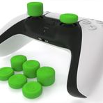 Foamy Lizard Playstation 5 Dualsense için Yükseltilmiş Başparmak Tutacağı (8 adet) - Tersiz%100 Silikon Hassas Kaymaz Kauçuk Analog Çubuk Tutamaklar PS5, PS4, Stadia & Switch Pro ile Uyumlu (Yeşil)