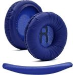 Fobun Jbl Kulaklık Seti T450BT T500BT TUNE600BTNC T660NC Uyumlu Kulaklık Seti Kulaklık Pedi ve Kafa Bandı Jbl 450 500 510 Kafa Pedi Kulaklık Süngeri Yastığı - Koyu Mavi