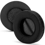 fobun kulaklık pedi kulaklık süngeri kulaklık yastığı 65-110 mm kulaklık süngeri 7 cm kulaklık pedi 8 cm kulaklık süngeri 9 cm kulaklık yastıgı 10 cm kulaklık süngeri (75 mm x 75 mm Siyah Deri)