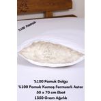 Foçatex %100 Doğal Koza Pamuk Dolgu Yastık 50 X 70 Cm Ebat 1350 gram